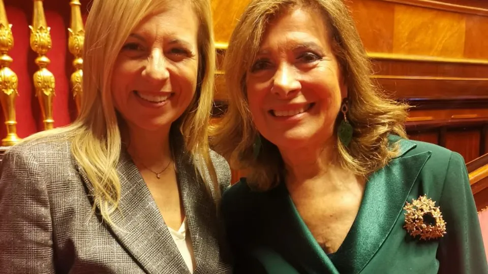 Domenica Spinelli con la ministra Casellati