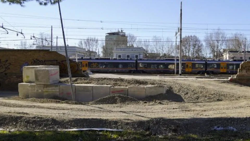 i lavori lato via Monfalcone