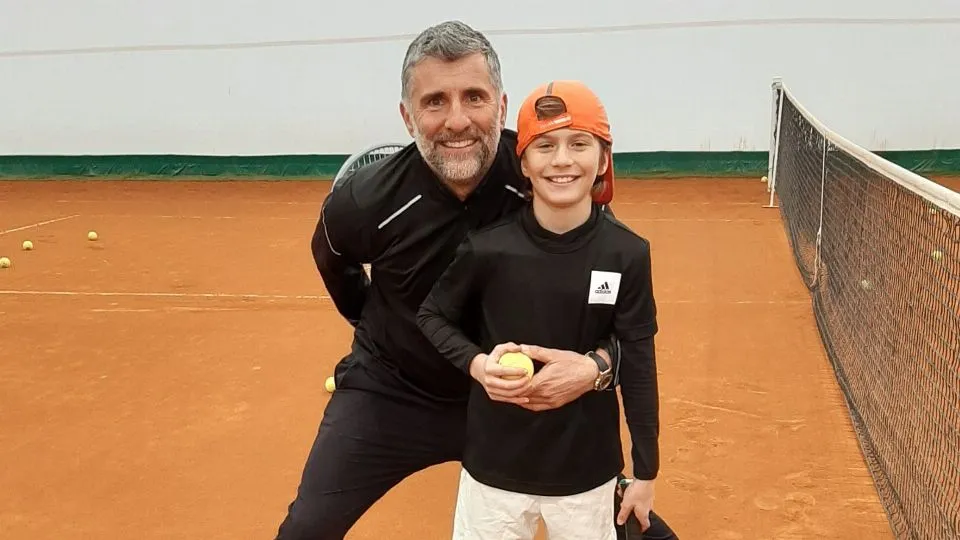 Giorgio Galimberti con il figlio Pietro