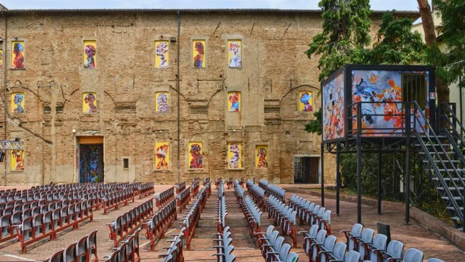 la corte degli Agostiniani