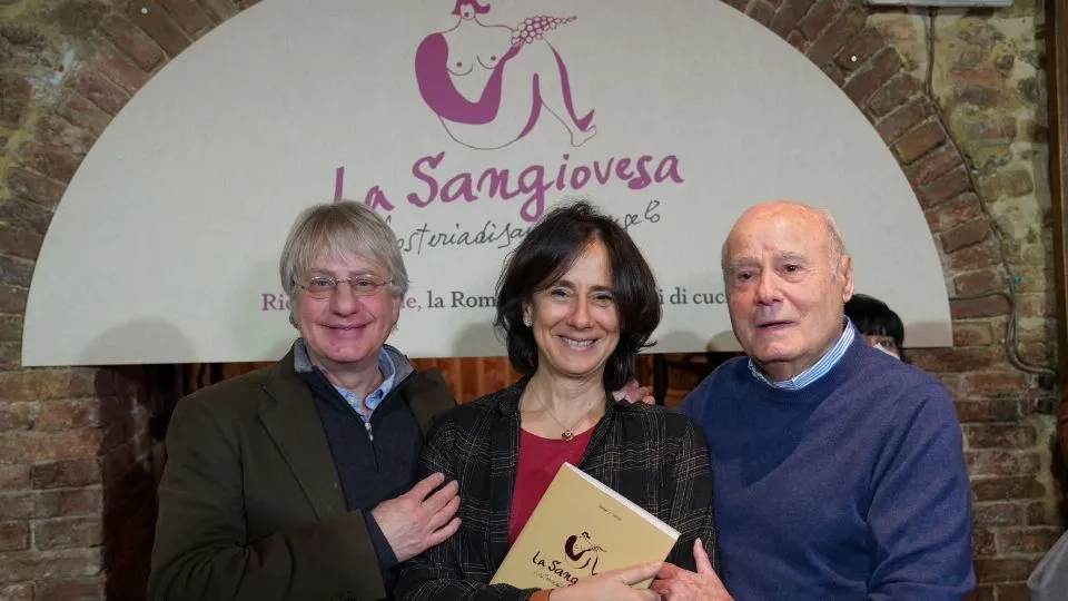 Da sinistra Giorgio Melandri, Cristina e Manlio Maggioli