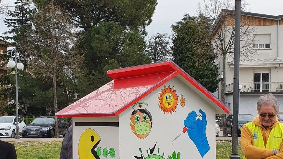 la casetta inaugurata nella giornata di lunedì