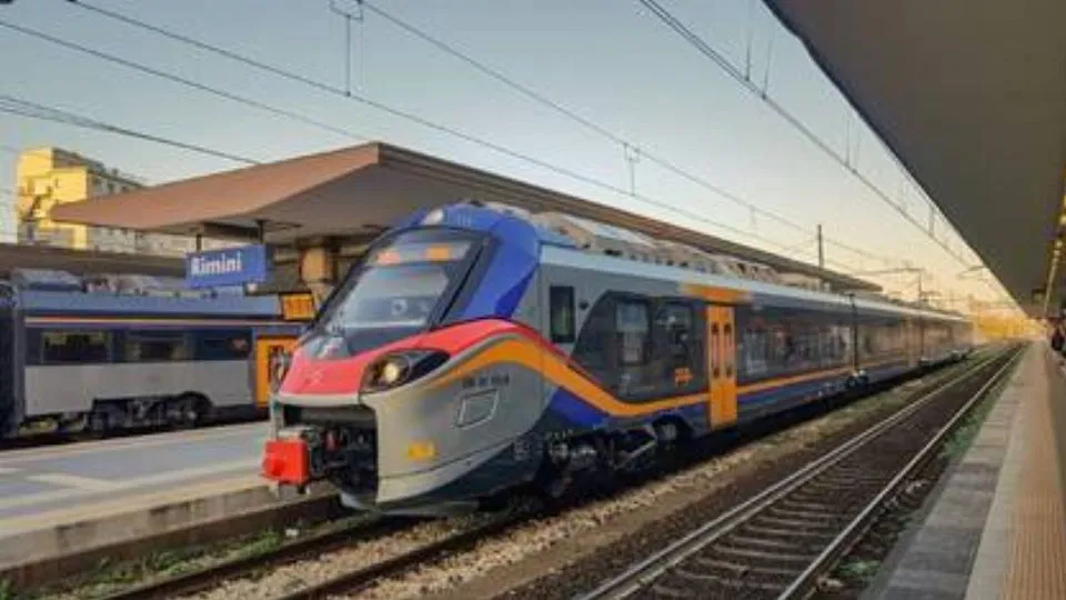 la stazione di Rimini
