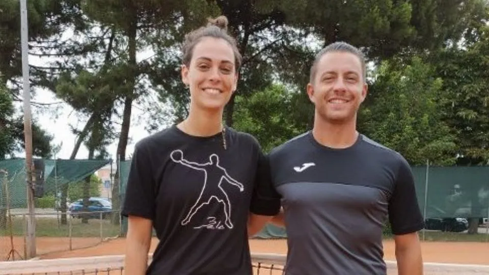 Emma Ferrini con il maestro Leonardo Ghelfi