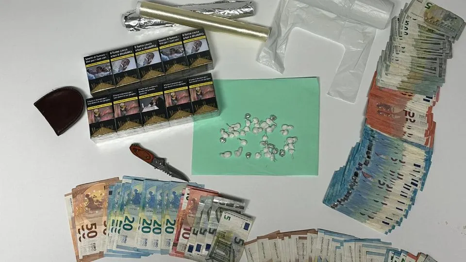il materiale sequestrato