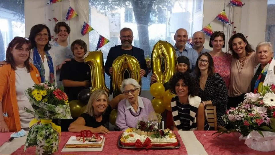 foto di gruppo con Rosina