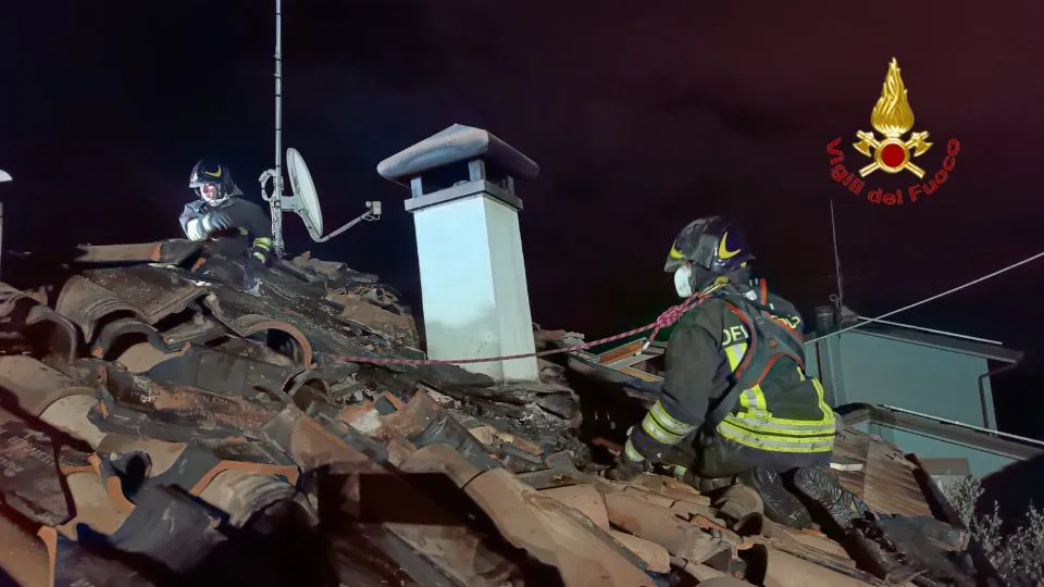 l’intervento sul tetto
