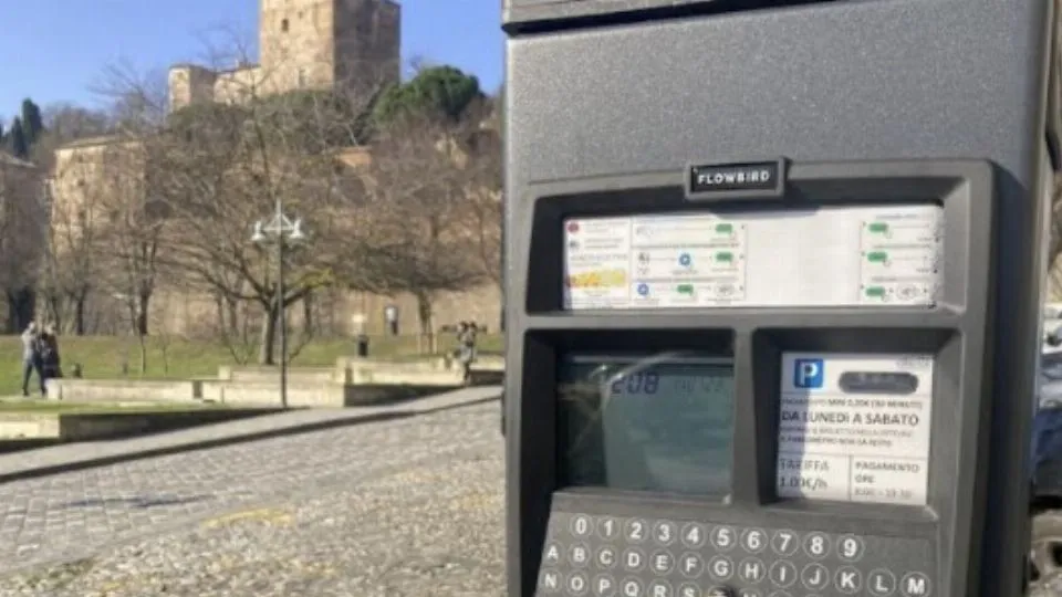 un parcometro a Santarcangelo