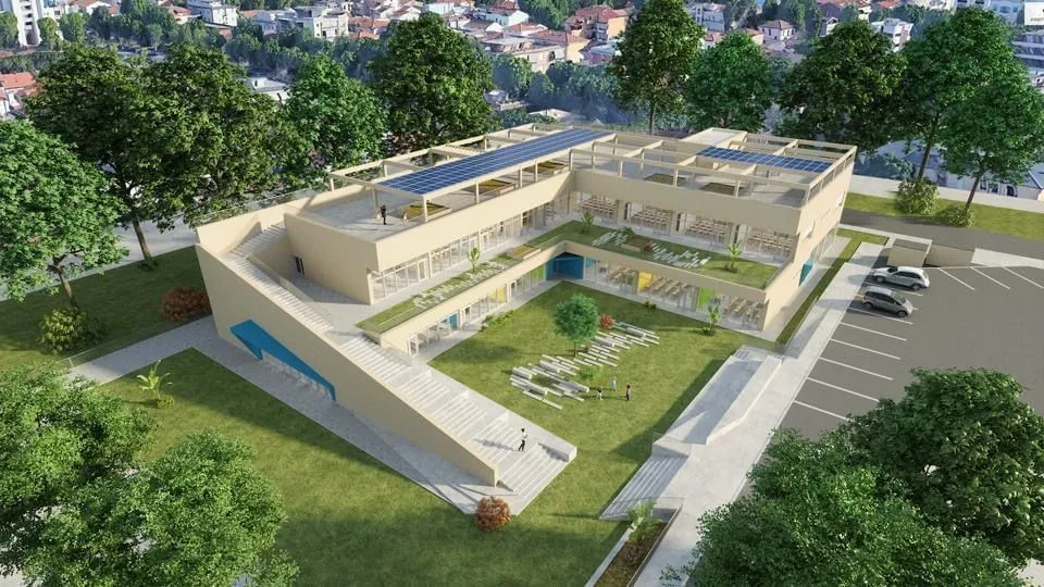 rendering della nuova scuola Repubblica