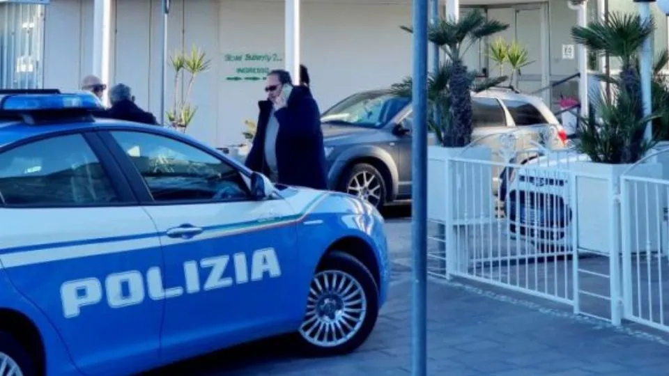la Polizia sul luogo dell’aggressione