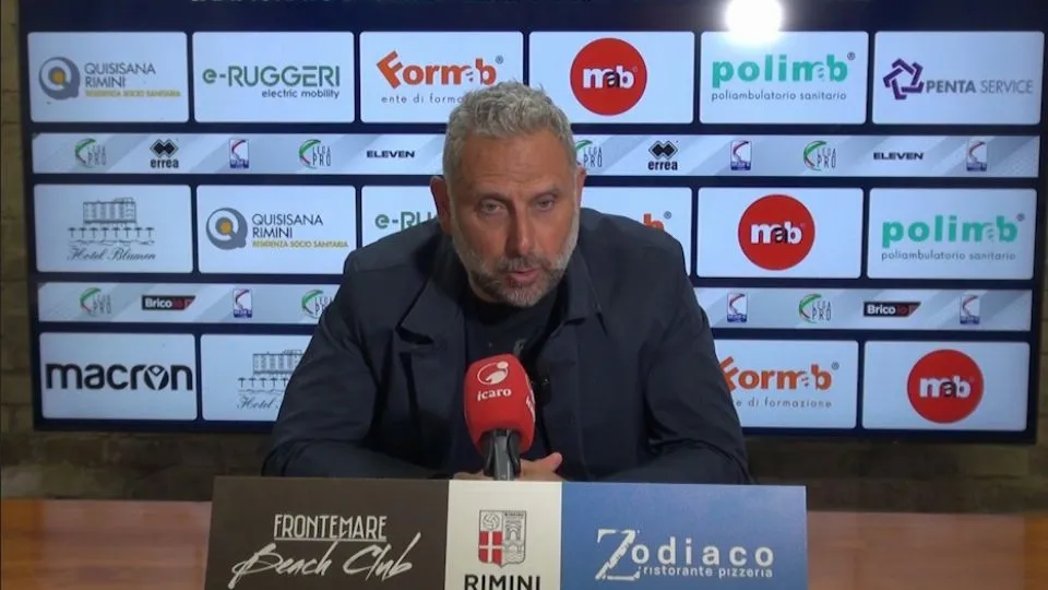 Marco Gaburro, allenatore del Rimini FC