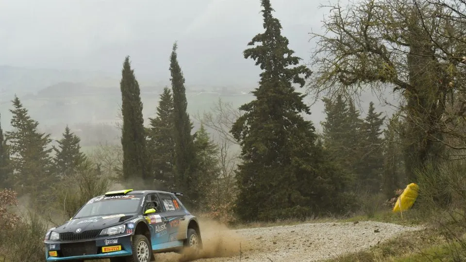 Angelo Pucci Grossi in azione al Rally della Val d’Orcia (Foto @Max Ponti)