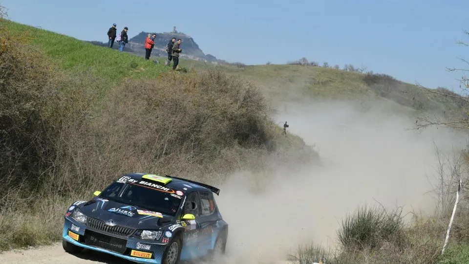 Angelo Pucci Grossi in azione al Rally della Val d’Orcia (Foto @Max Ponti)