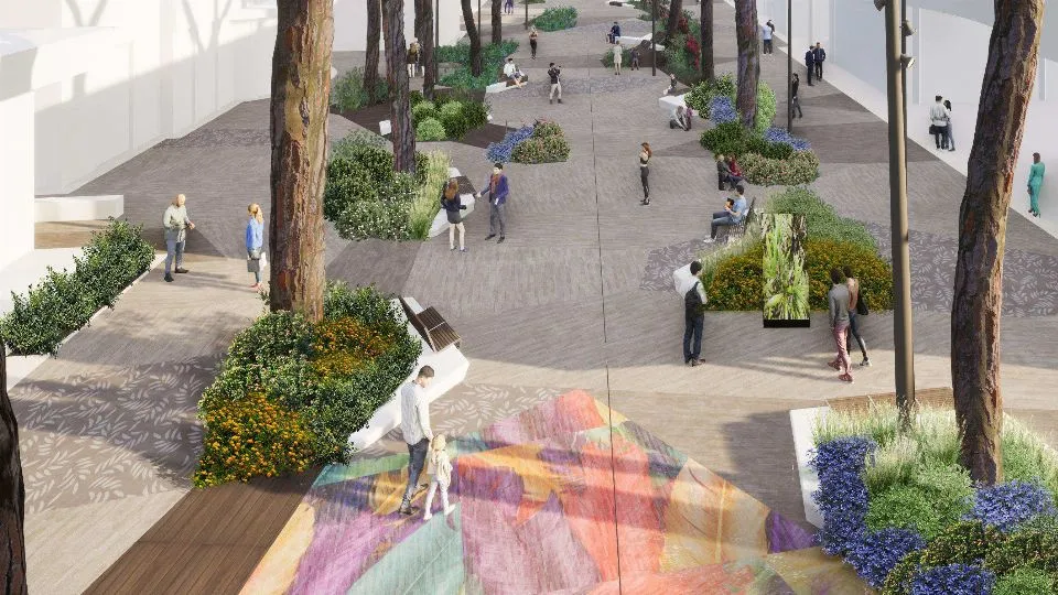 il progetto per viale Ceccarini