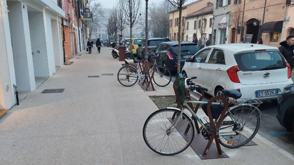 i marciapiedi riqualificati del Borgo San Giovanni
