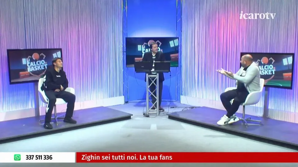 Mattia Leoncini e Francesco Gullo in studio insieme a Roberto Bonfantini