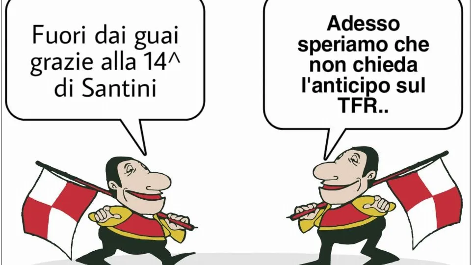 La vignetta di Baio dopo Olbia-Rimini 1-1