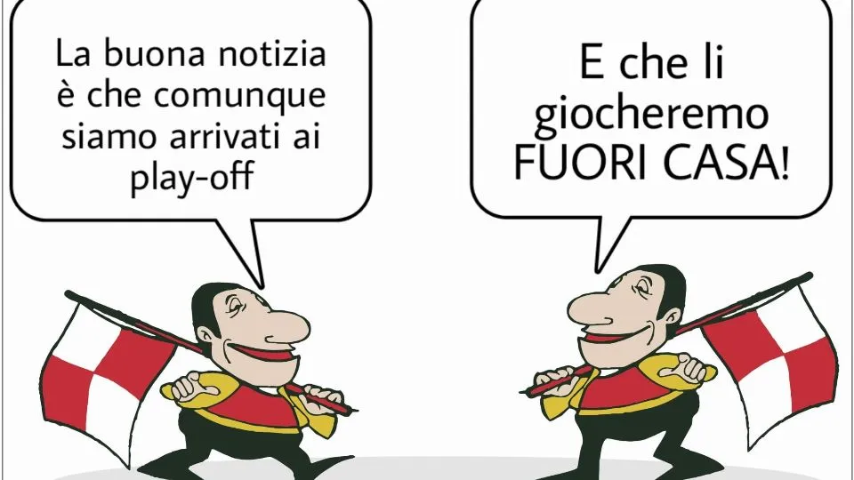 La vignetta di Baio dopo Rimini-Aquila Montevarchi 1-1