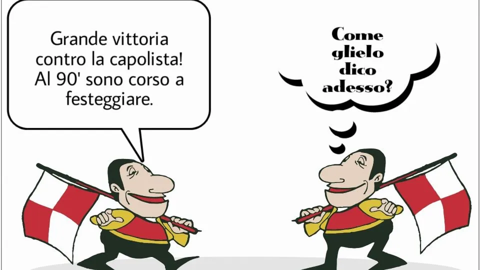 La vignetta di Baio dopo Rimini-Reggiana 2-2