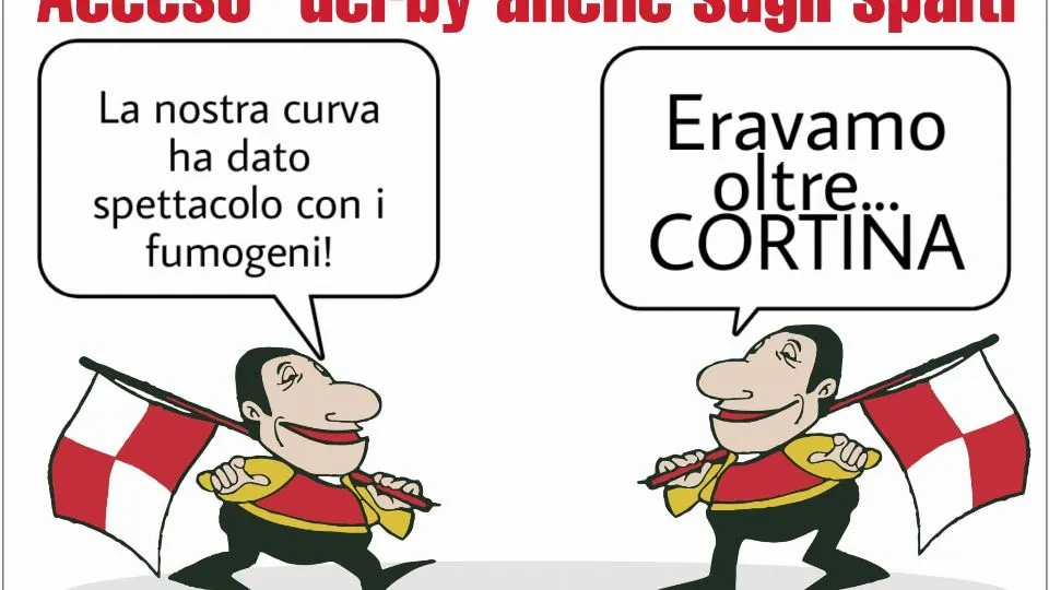 La vignetta di Baio dopo Vis Pesaro-Rimini 1-1