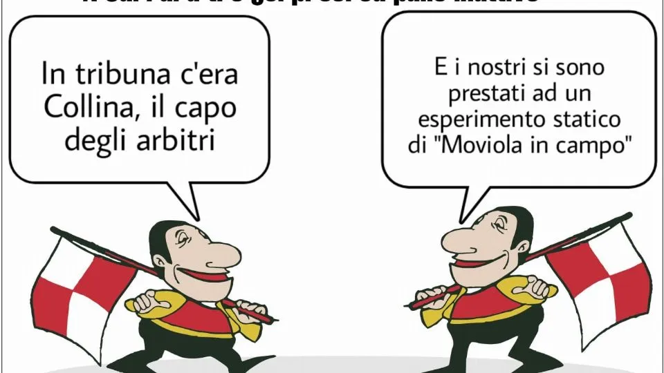 La vignetta di Baio dopo Carrarese-Rimini 3-1
