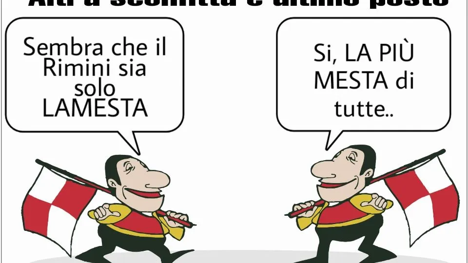 La vignetta di Baio dopo Rimini-Recanatese 2-3