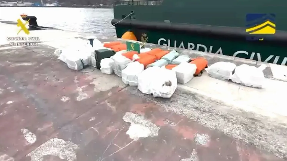 la droga sequestrata alle Canarie