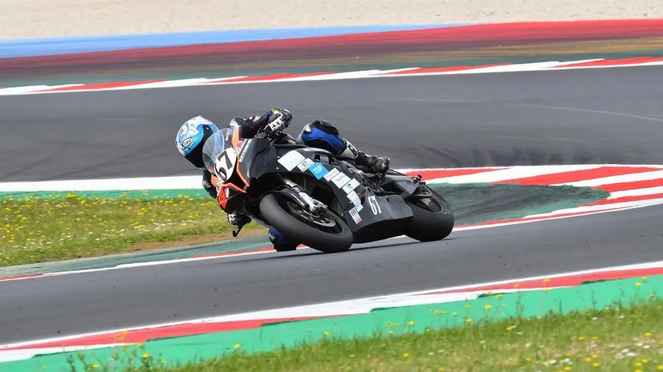 Giraudo in pista