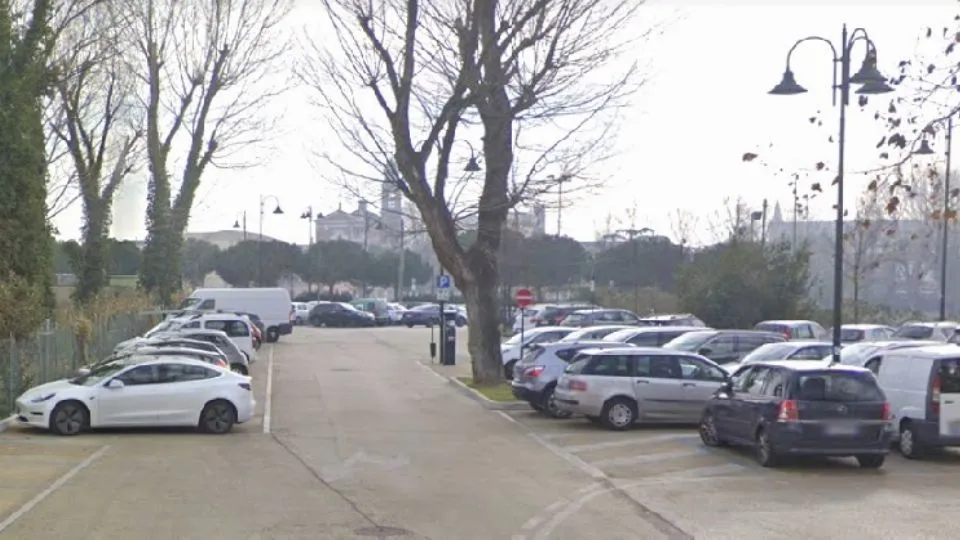 il parcheggio Tiberio