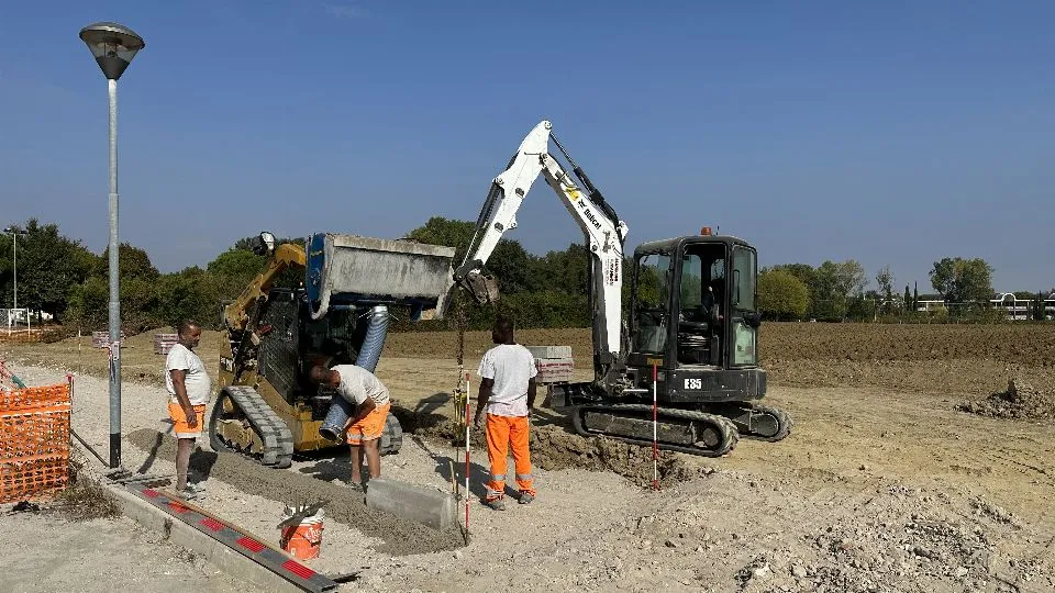 il cantiere del primo tratto
