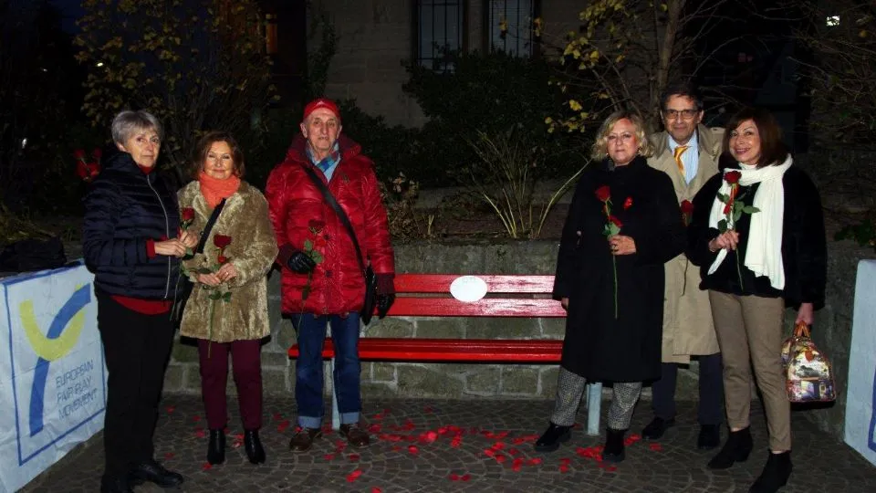 Inaugurazione panchine a Borgo Maggiore