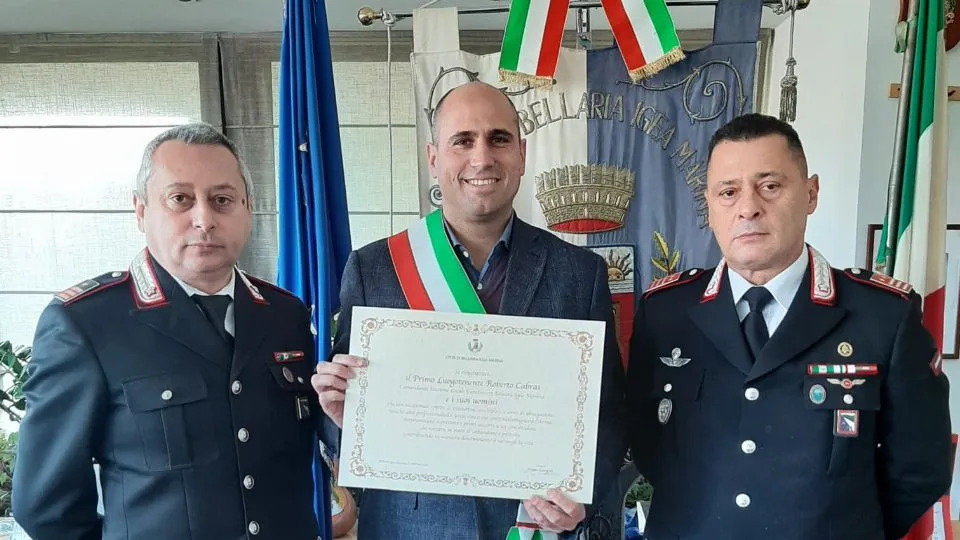 l’encomio del sindaco