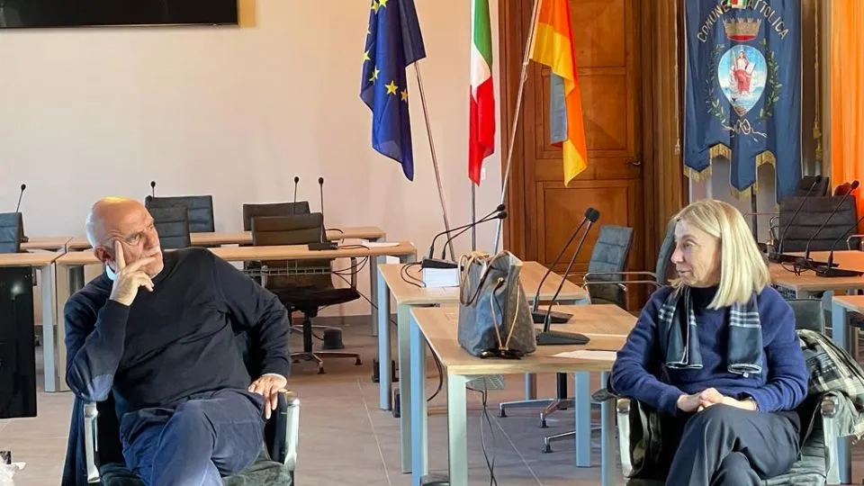 l’assessore Romeo con la sindaca Foronchi