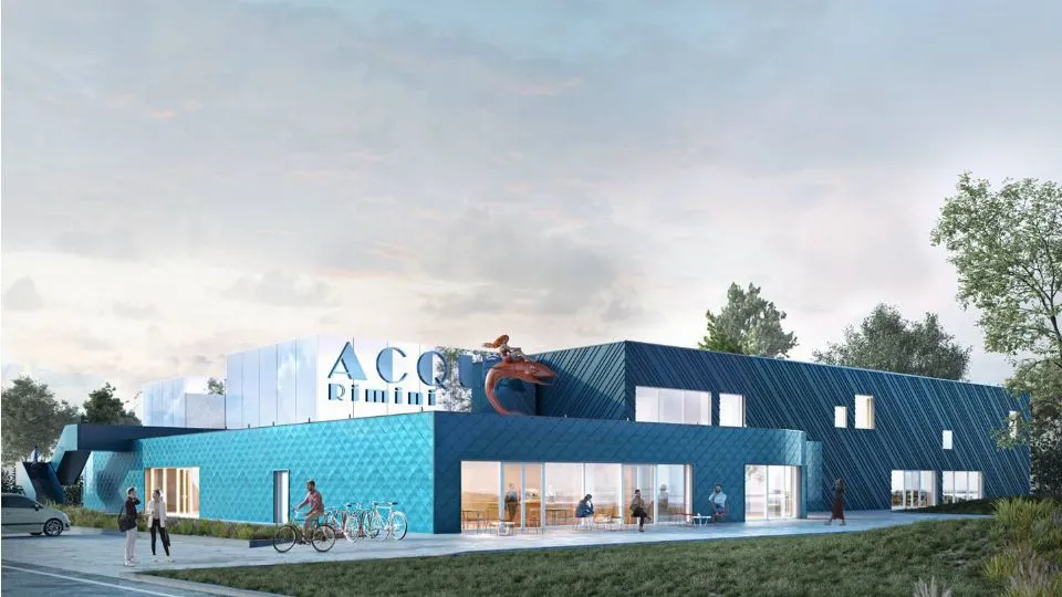 il progetto per la piscina di Viserba