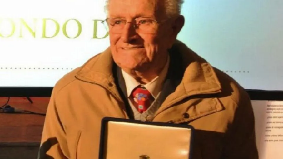 Guido Lucchini il giorno in cui gli fu conferito il Sigismondo