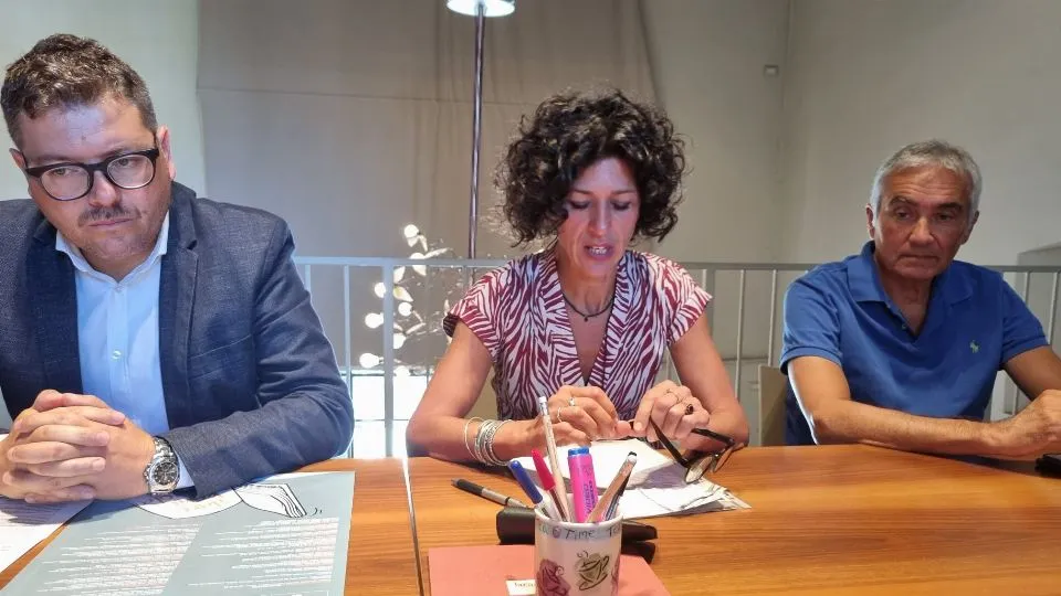 Chiara Bellini insieme ai rappresentanti del CIDI Rimini