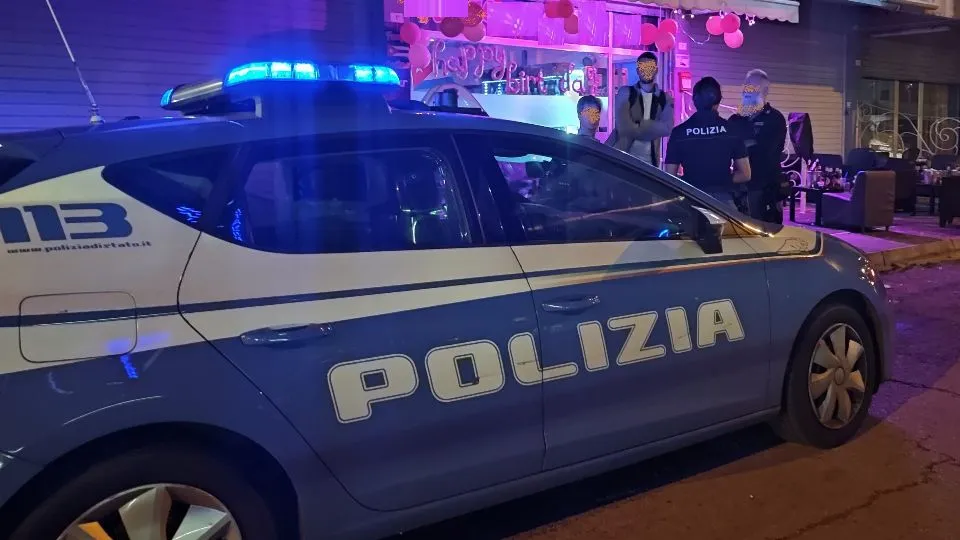 la Polizia sul posto
