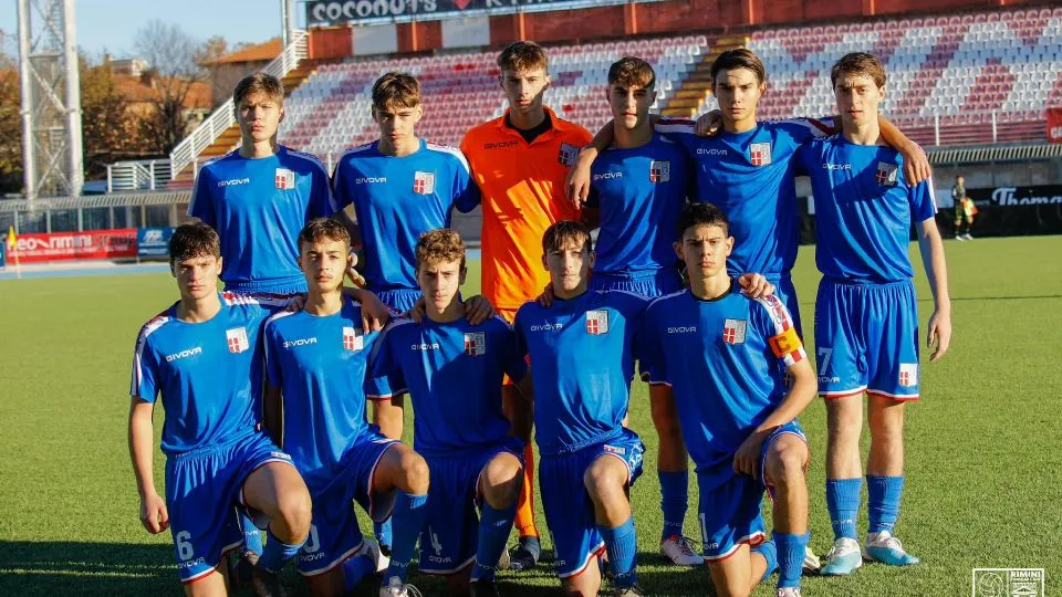 L’Under 16 del Rimini FC (Foto @Loris Pierini/RiminiFC)
