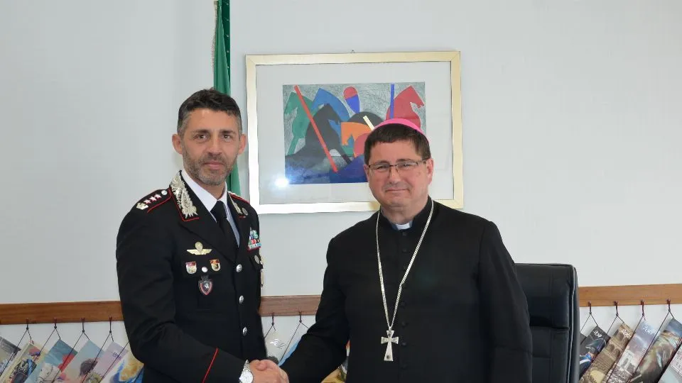 il Comandante provinciale e il Vescovo