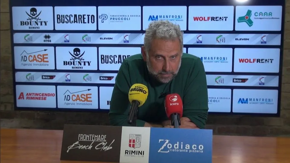 Marco Gaburro, allenatore del Rimini FC