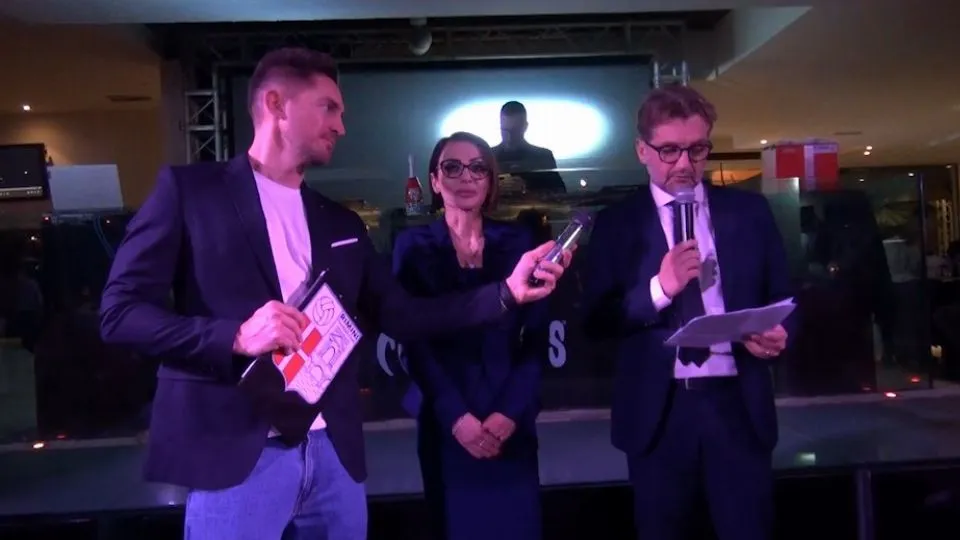 Fabio De Vita legge il discorso della presidente Stefania Di Salvo