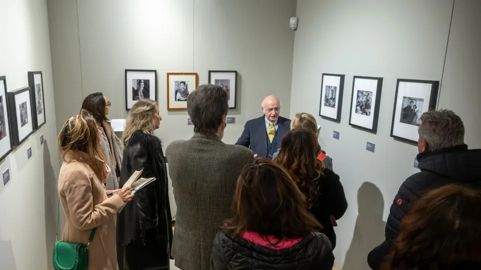 visitatori alla mostra
