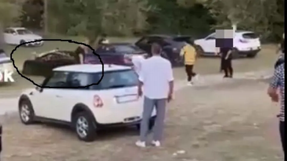 un frame dal video pubblicato