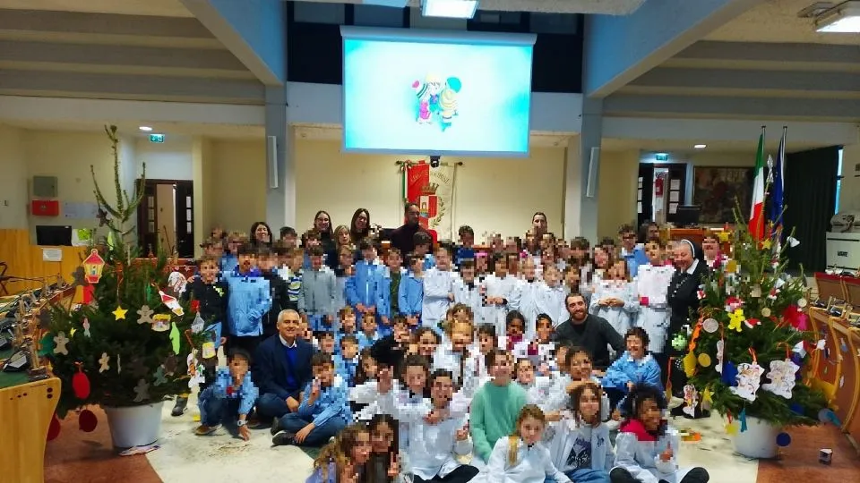 il gruppo dei bimbi delle Maestre Pie