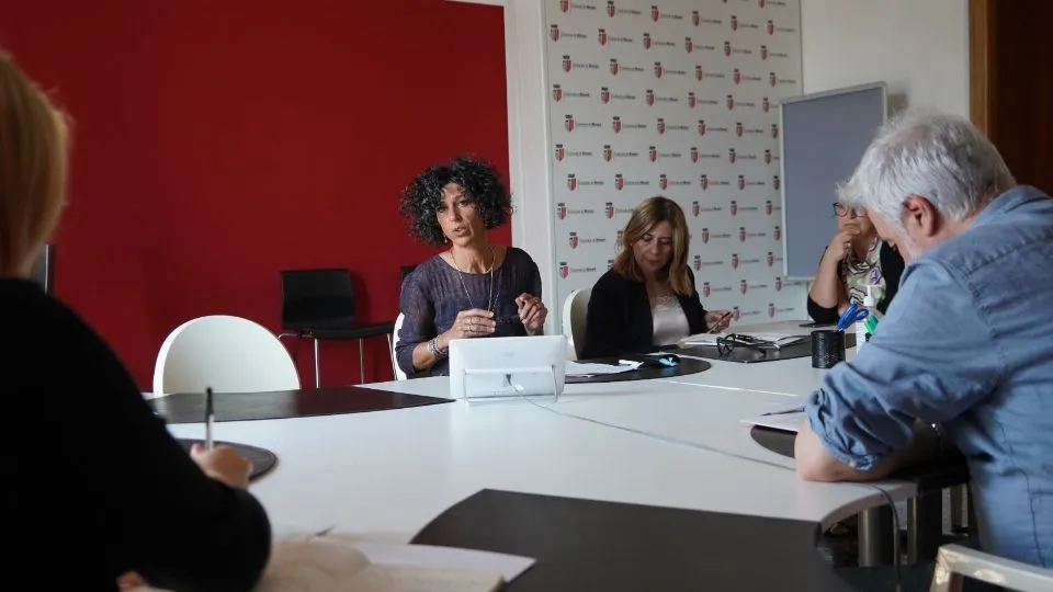la conferenza stampa con la vicesindaca Chiara Bellini
