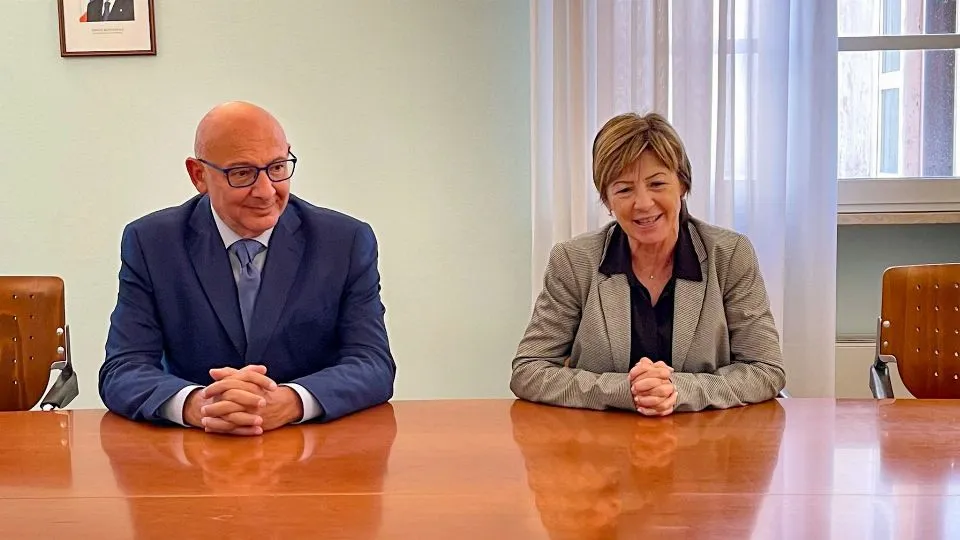 L’assessore Gianluca Garulli e la sindaca Daniela Angelini
