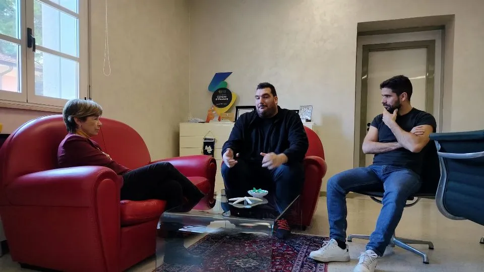 Daniela Angelini, Thomas Calegari e Simone Imola