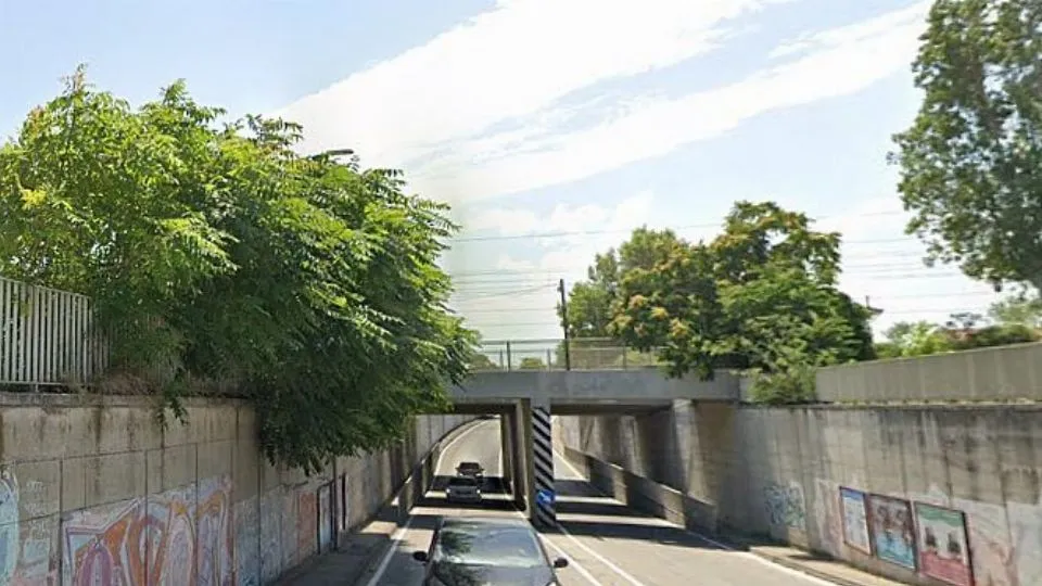 Il sottopasso di via del Mare (da Street View)
