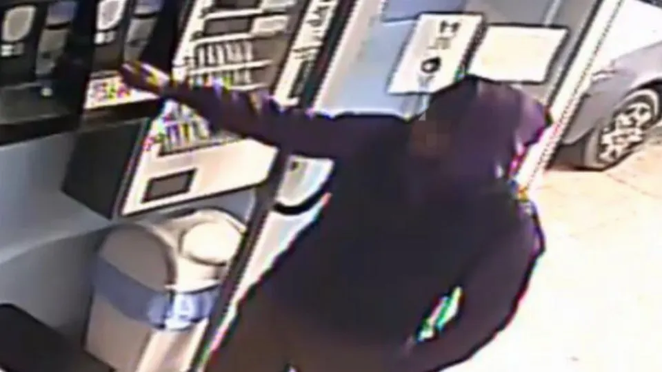 un ladro immortalato dalle telecamere