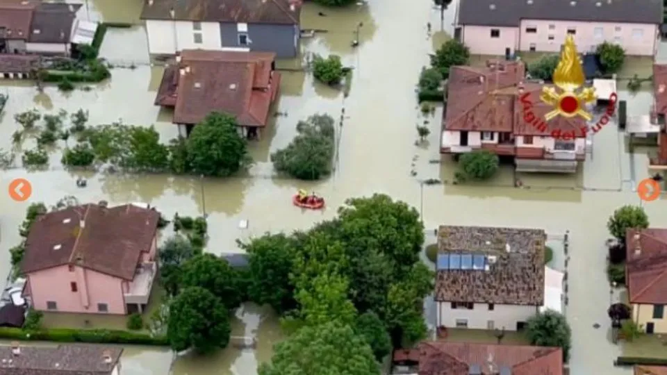 la Romagna ancora invasa dall’acqua